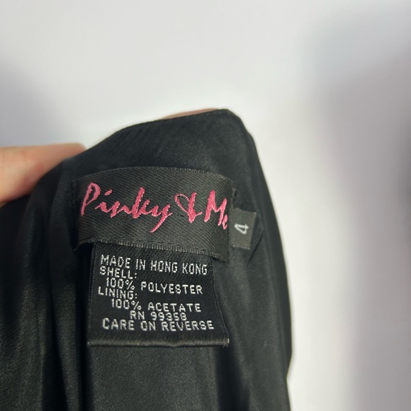 Elegant Blackless Cowl Back Dress - Picture 7 of 7